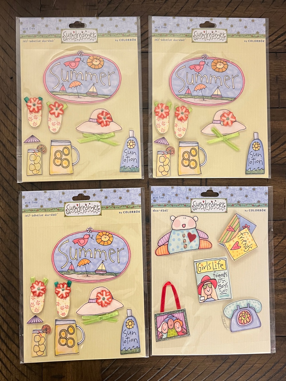 Scrapbook Stickers Sue Dreamer Doo-Dads